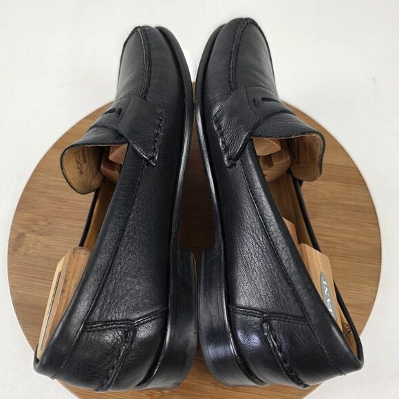 Belvedere Shoes Mens Size 11XD Black Penny Loafer Genuine Leather Made‎ Brazil